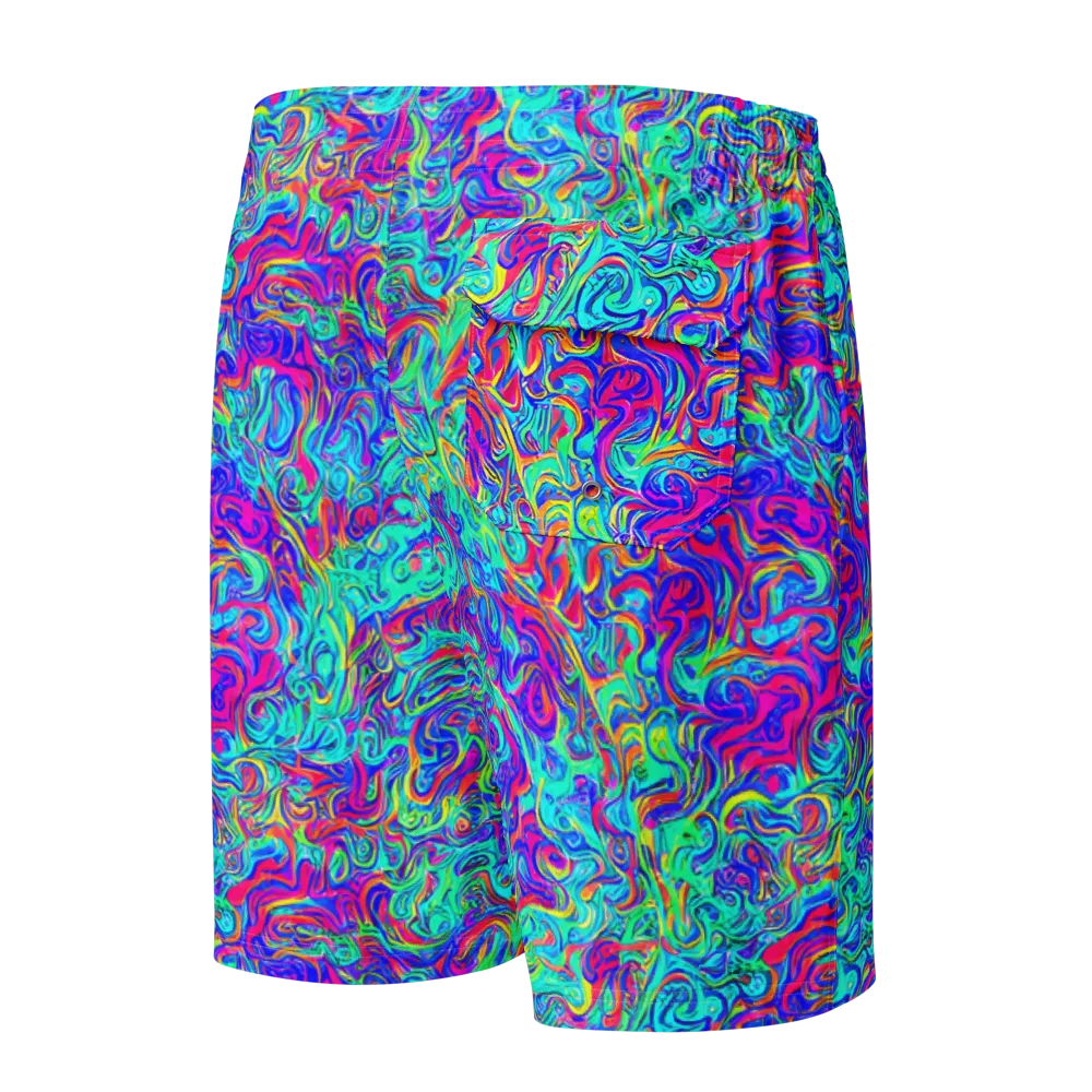 Liquid Pulse on Men's Board Shorts — Back