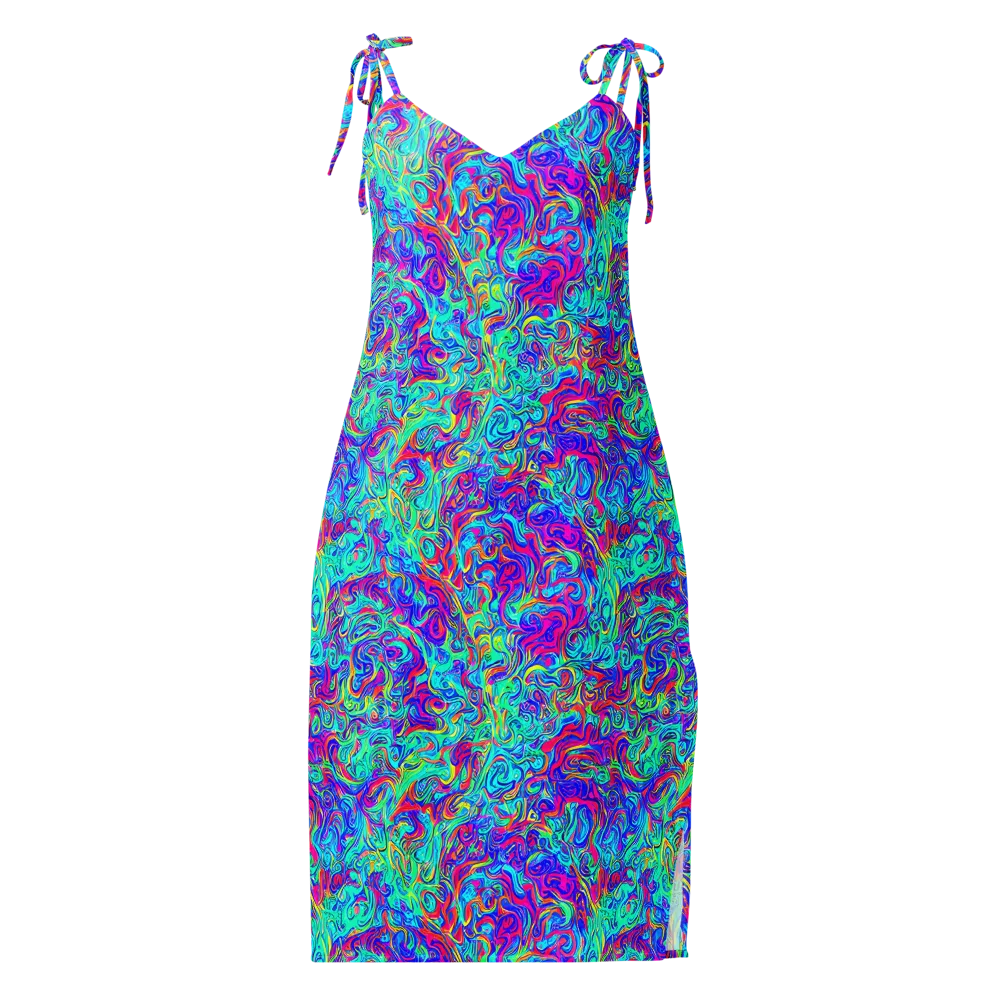 Liquid Pulse on Slip Dress — Front
