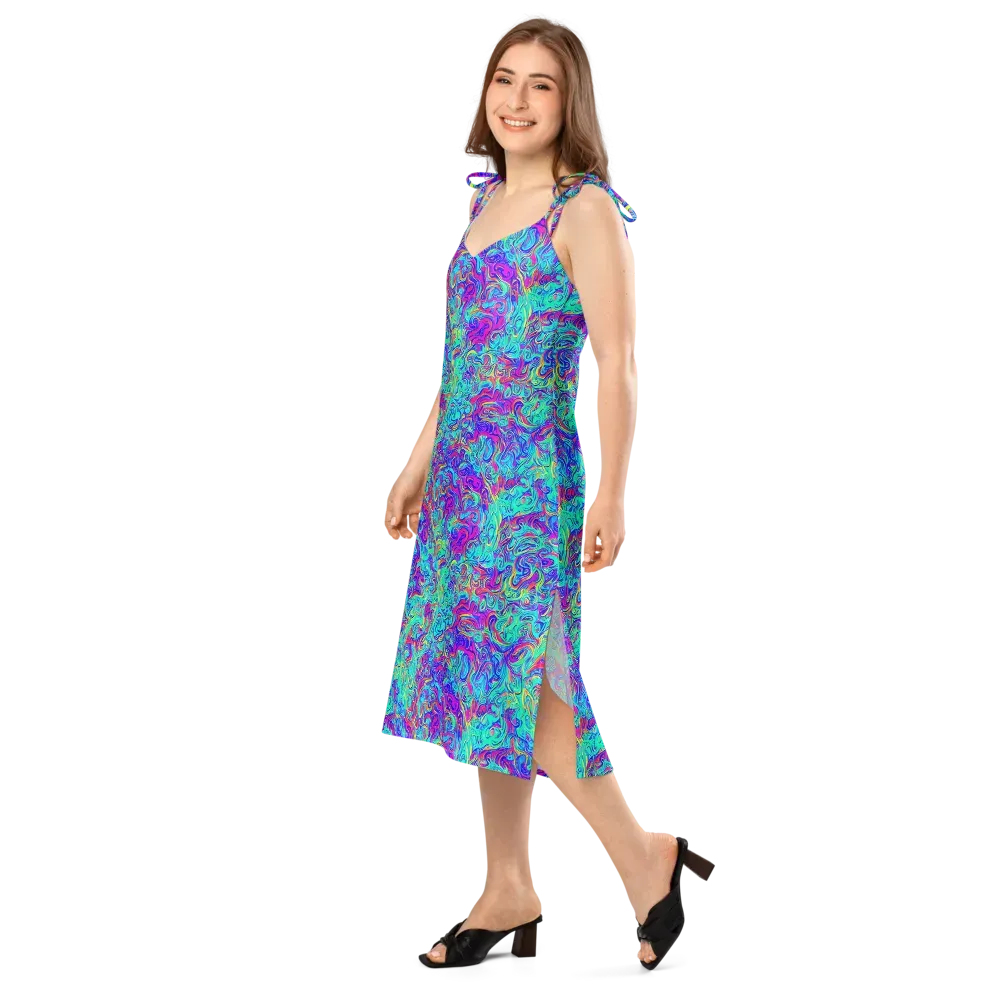 Liquid Pulse on Slip Dress — Left Front