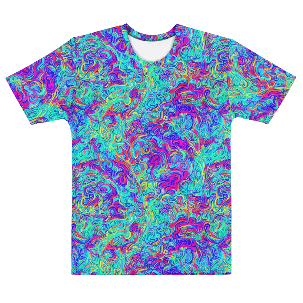 Liquid Pulse on Men's Cotton Crew Neck T-Shirt — Front