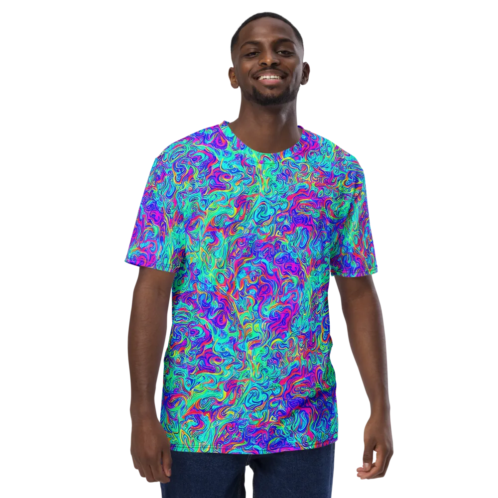 Liquid Pulse on Men's Crew Neck T-Shirt — Front
