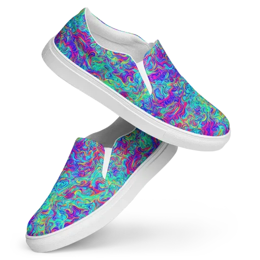 Liquid Pulse on a Women's Slip-On Canvas Shoes