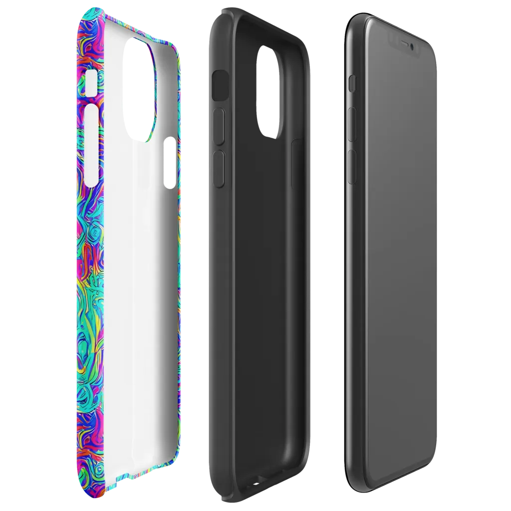 Liquid Pulse on Tough Case for iPhone® — Right