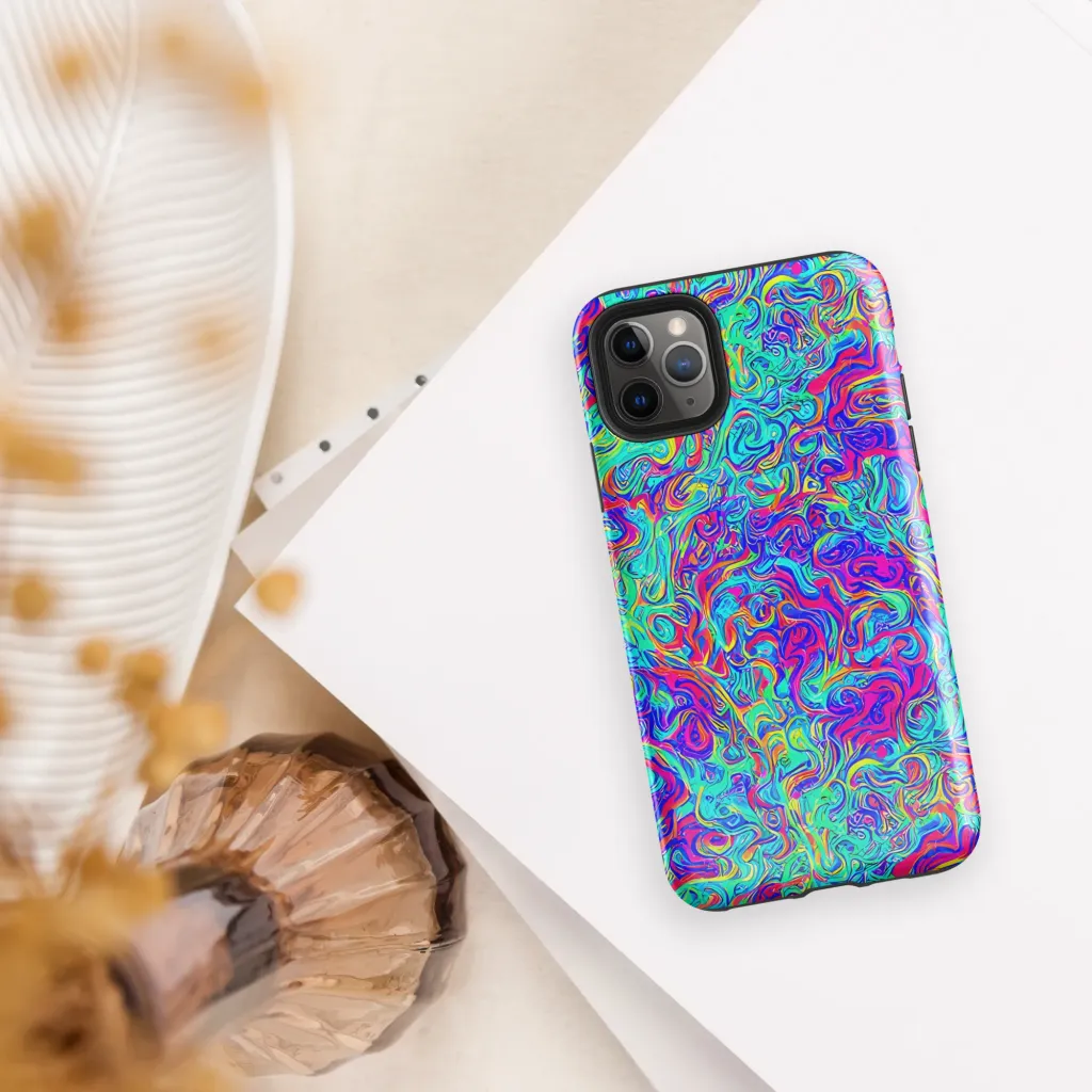 Liquid Pulse on Tough Case for iPhone® — Front