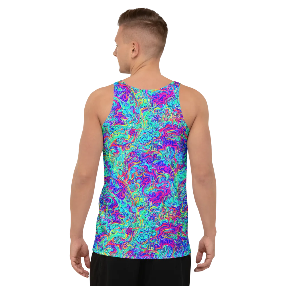 Liquid Pulse on Men's Tank Top — Back