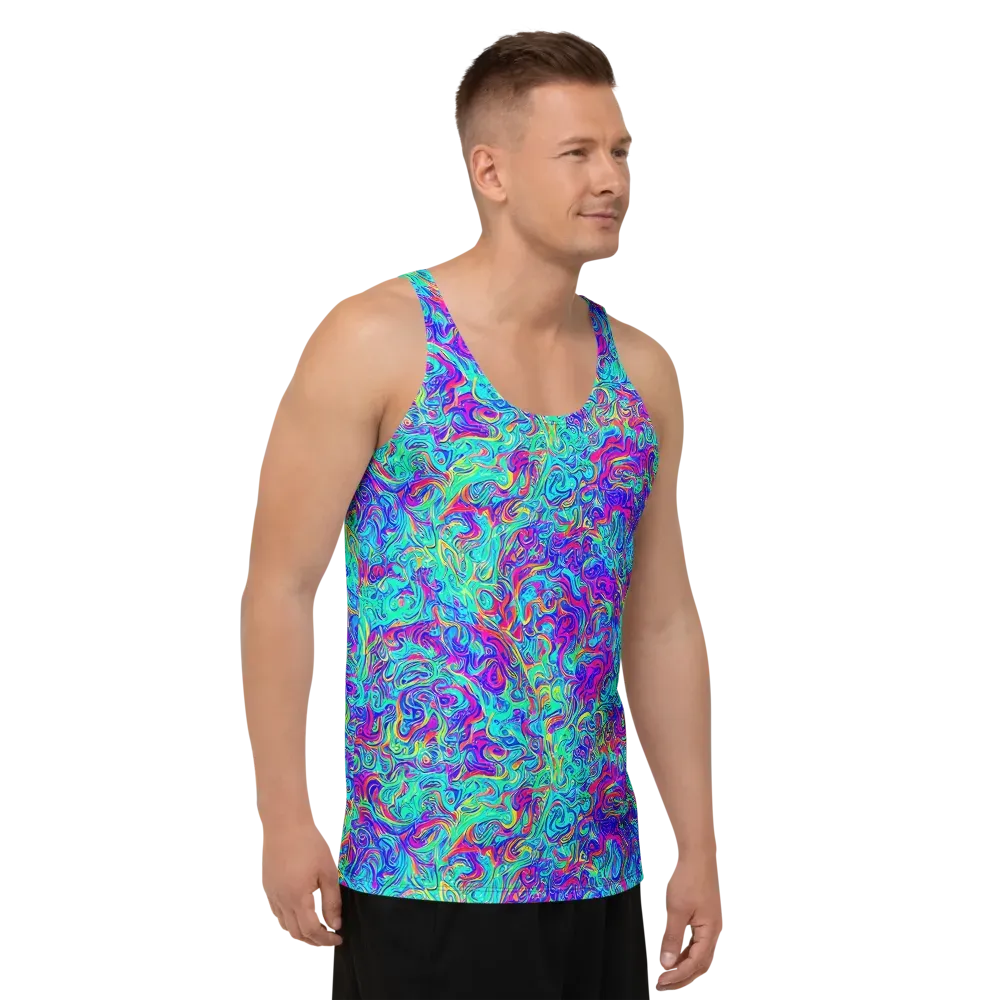 Liquid Pulse on Men's Tank Top — Right Front