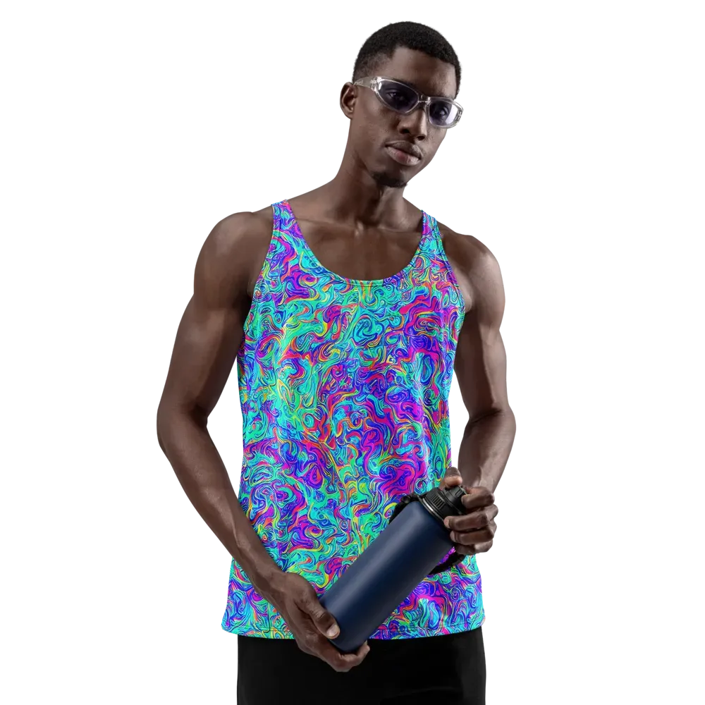 Liquid Pulse on Men's Tank Top — Front