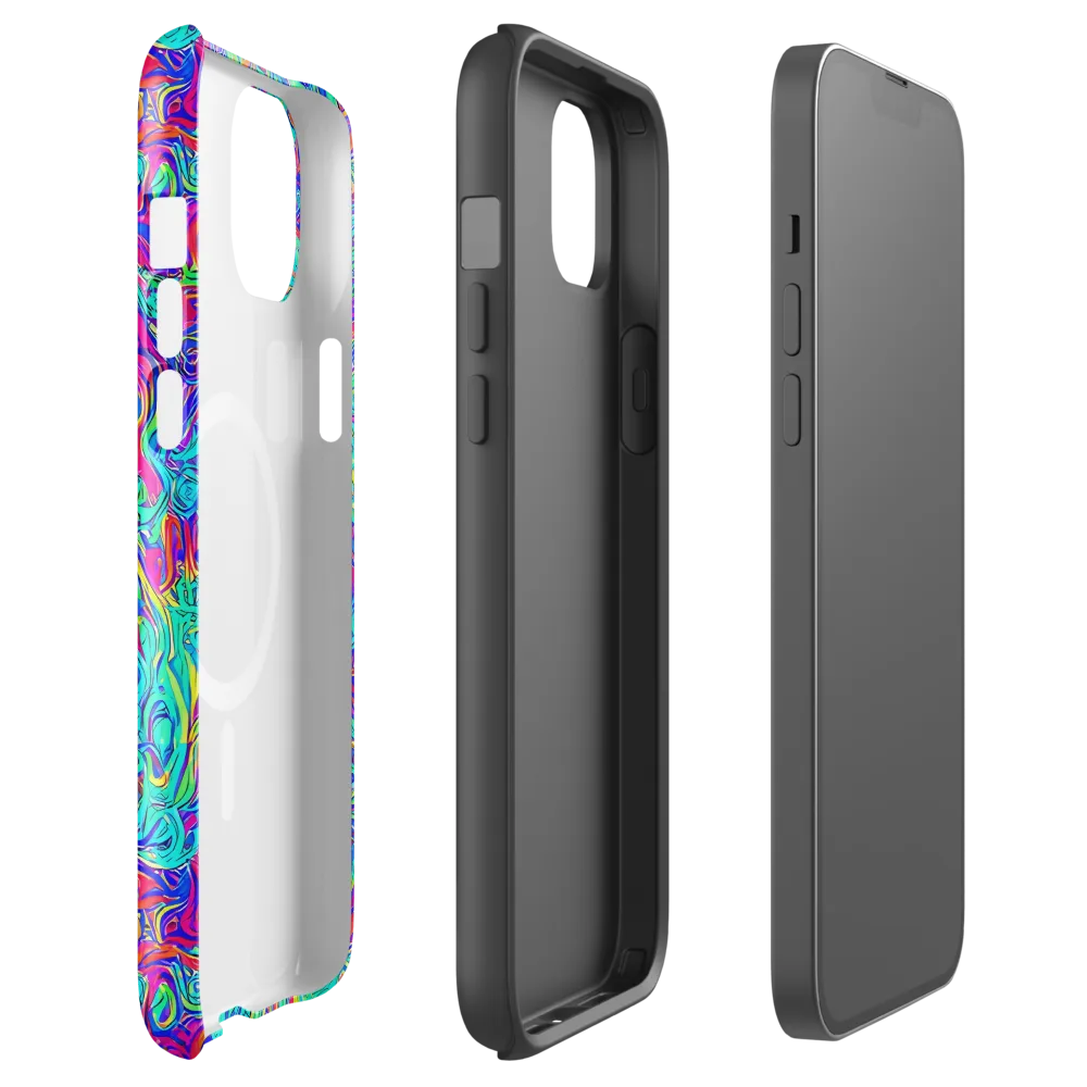 Liquid Pulse on MagSafe Tough Case for iPhone® — Front