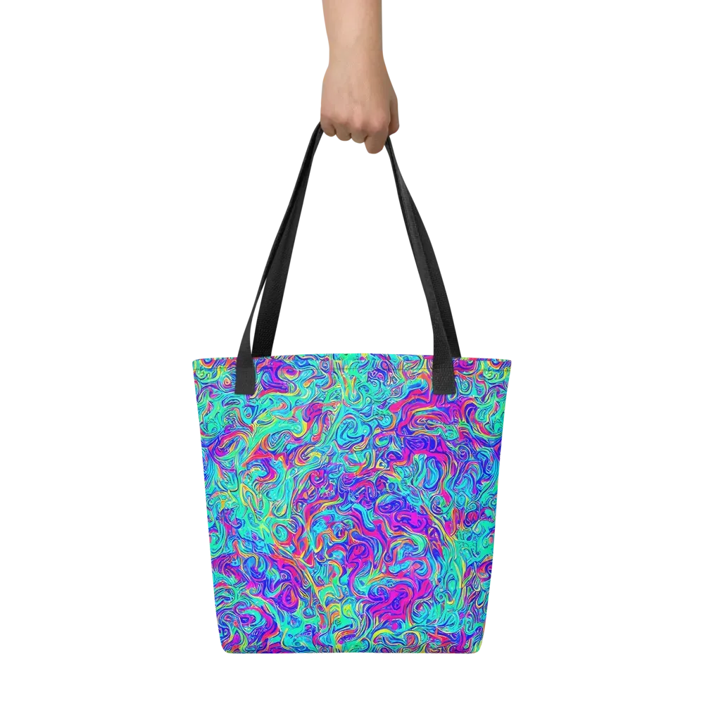 Liquid Pulse on Tote Bag — Front