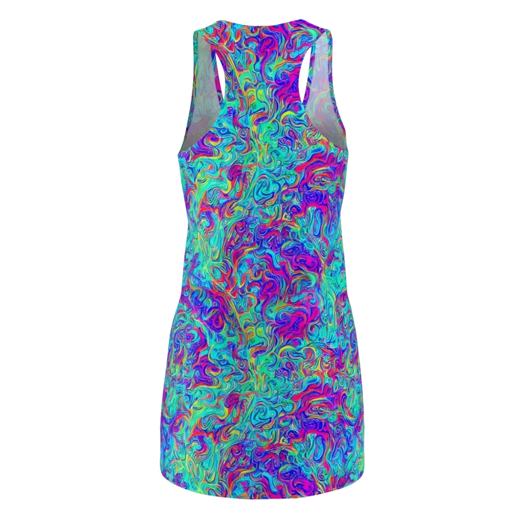 Liquid Pulse on Racerback Dress — Back