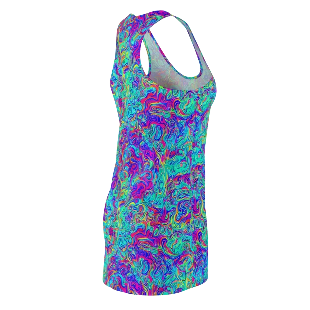 Liquid Pulse on Racerback Dress — Back Side