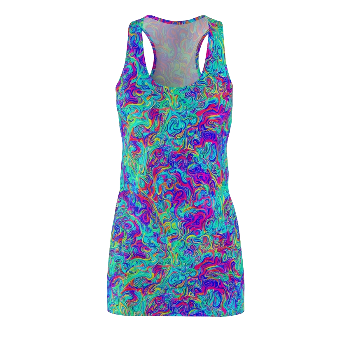 Liquid Pulse on Racerback Dress — Front