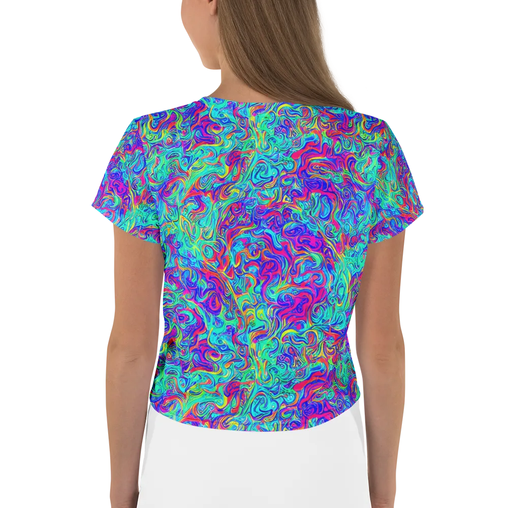 Liquid Pulse on Crop Tee — Back