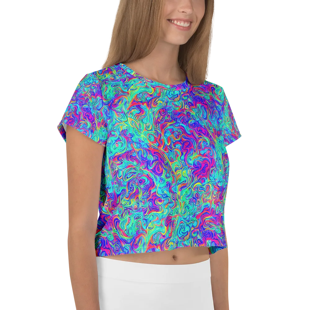 Liquid Pulse on Crop Tee — Right