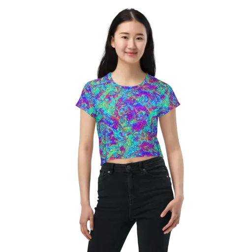 Liquid Pulse on a Crop Tee