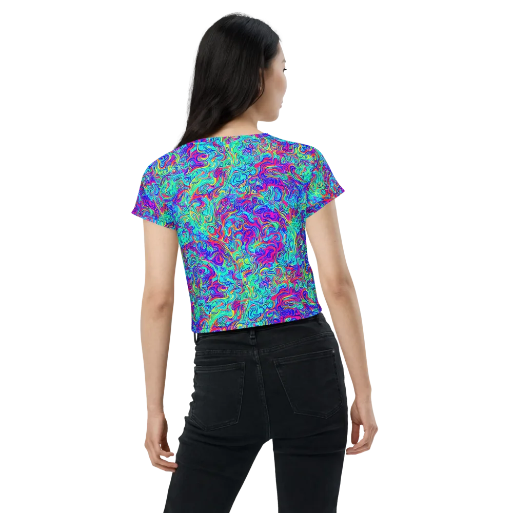 Liquid Pulse on Crop Tee — Back