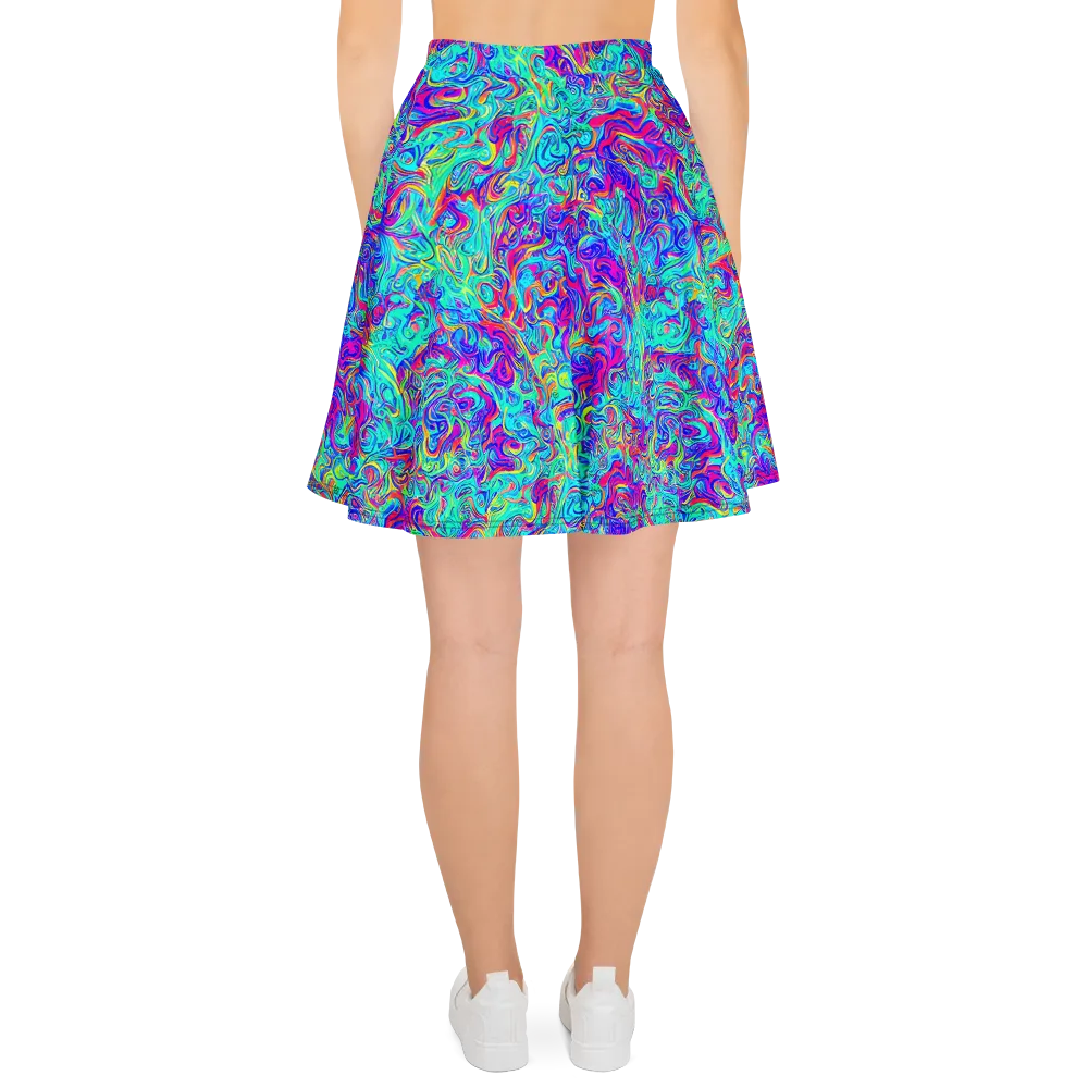 Liquid Pulse on Skater Skirt — Back