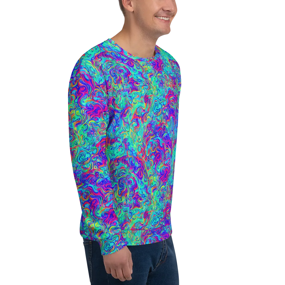 Liquid Pulse on Sweatshirt — Right Front