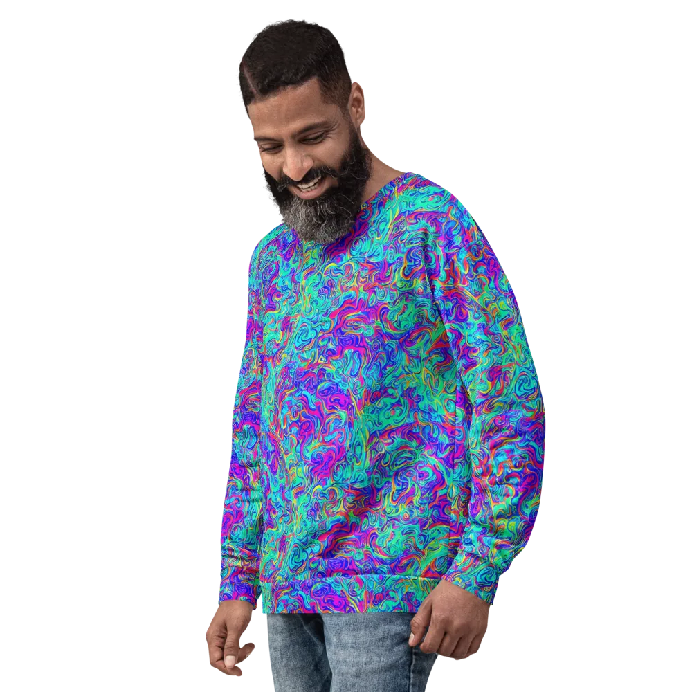 Liquid Pulse on Sweatshirt — Left Front