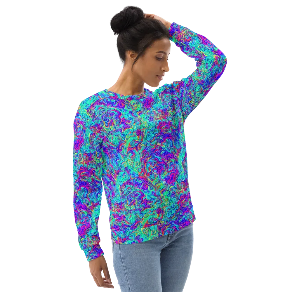 Liquid Pulse on Sweatshirt — Right Front