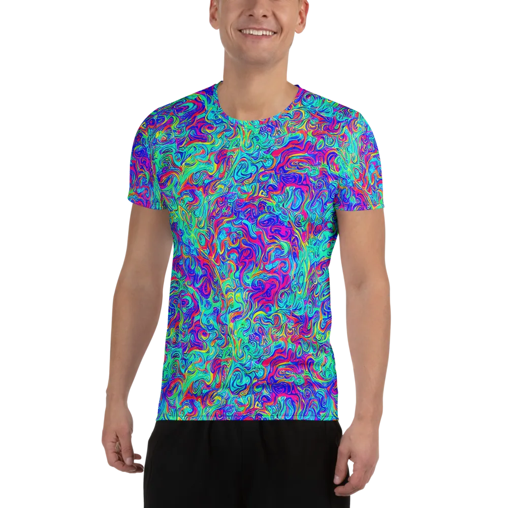 Liquid Pulse on Men's Athletic T-Shirt — Front