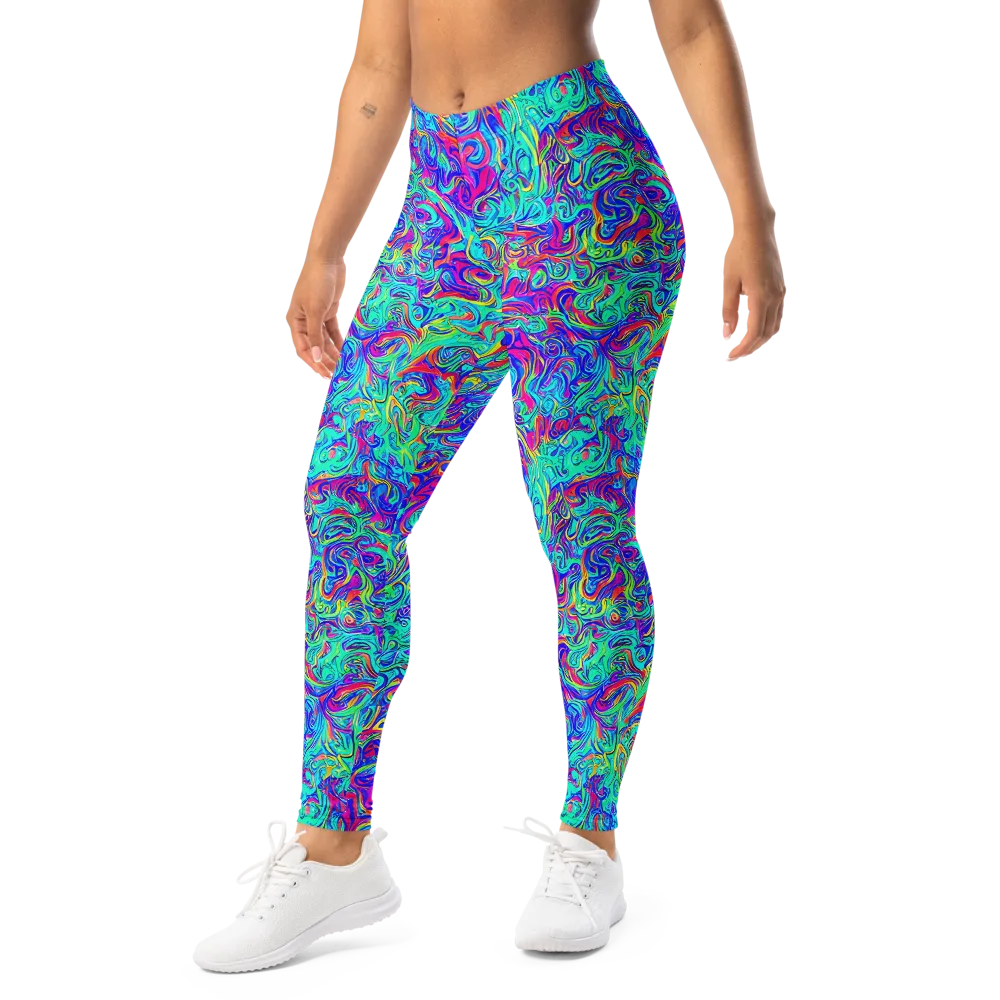 Liquid Pulse on Leggings — Left Front
