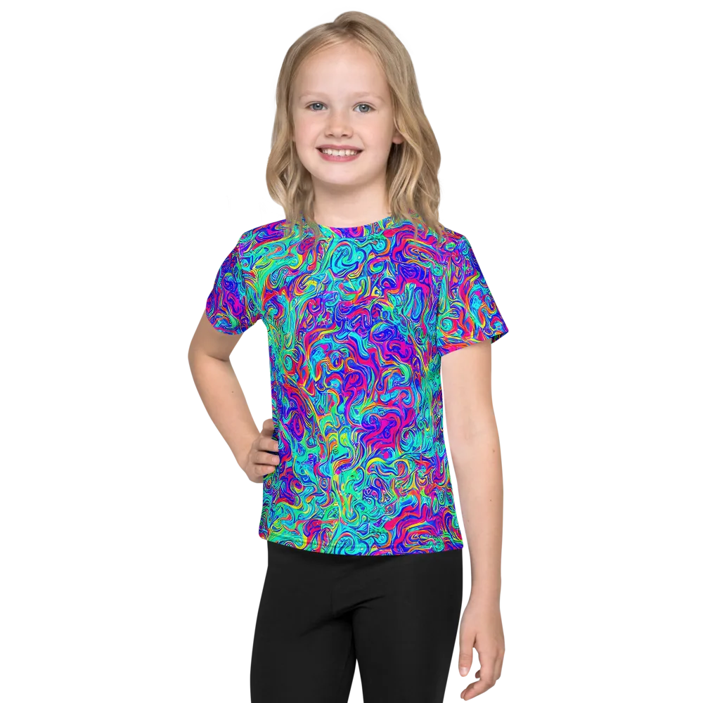 Liquid Pulse on Kids Crew Neck T-Shirt — Front
