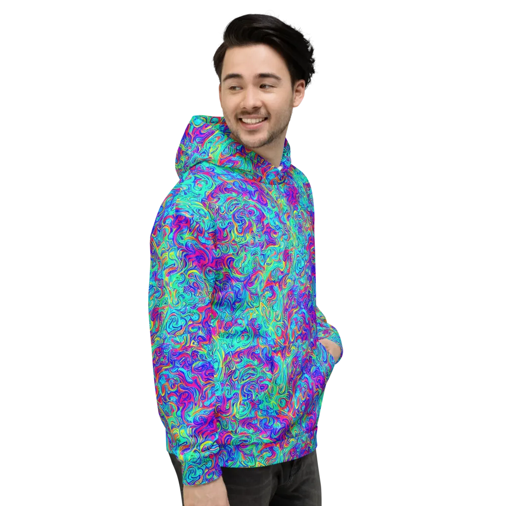 Liquid Pulse on Hoodie — Right