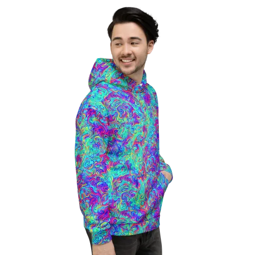 Liquid Pulse on a Hoodie