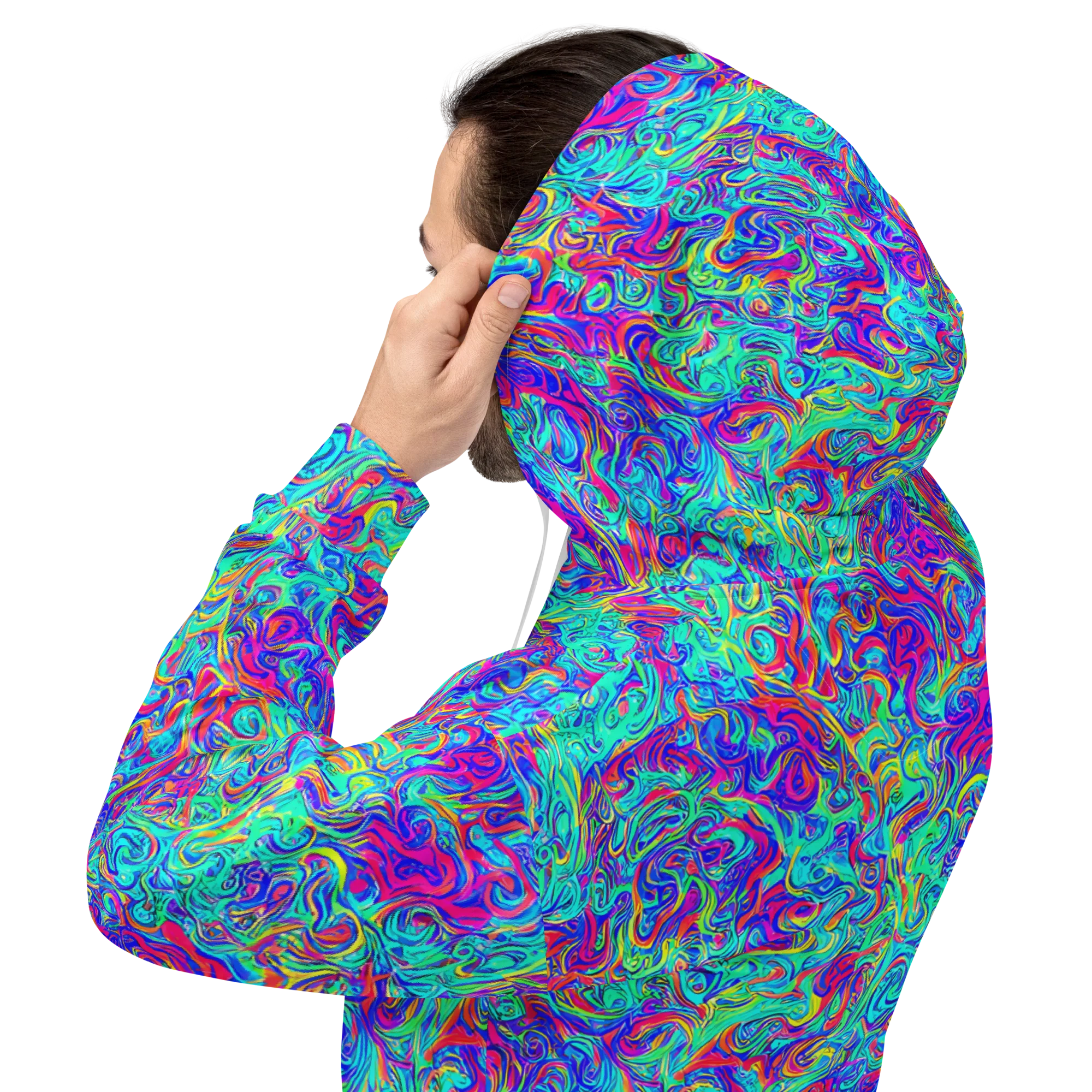 Liquid Pulse on Hoodie — Back