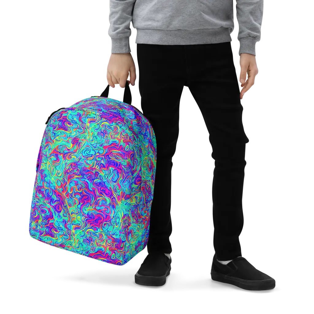 Liquid Pulse on Minimalist Backpack — Zoomed-in