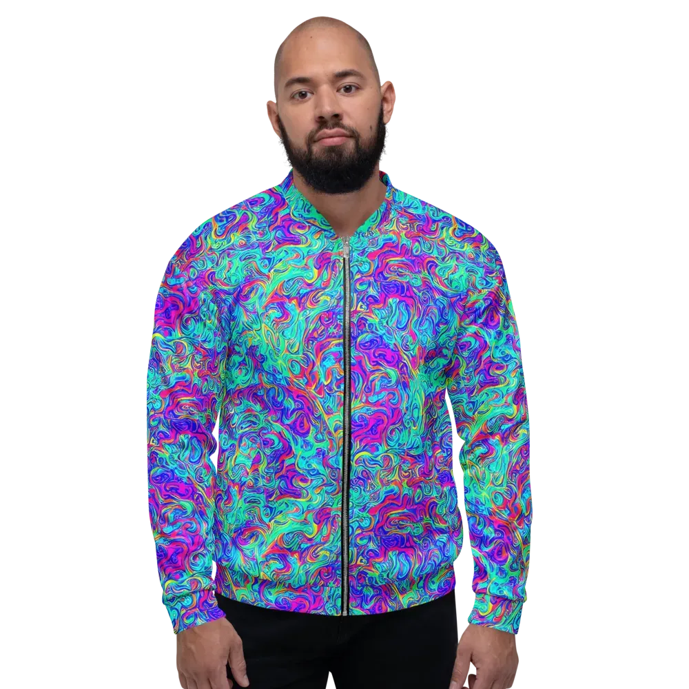 Liquid Pulse on Bomber Jacket — Front
