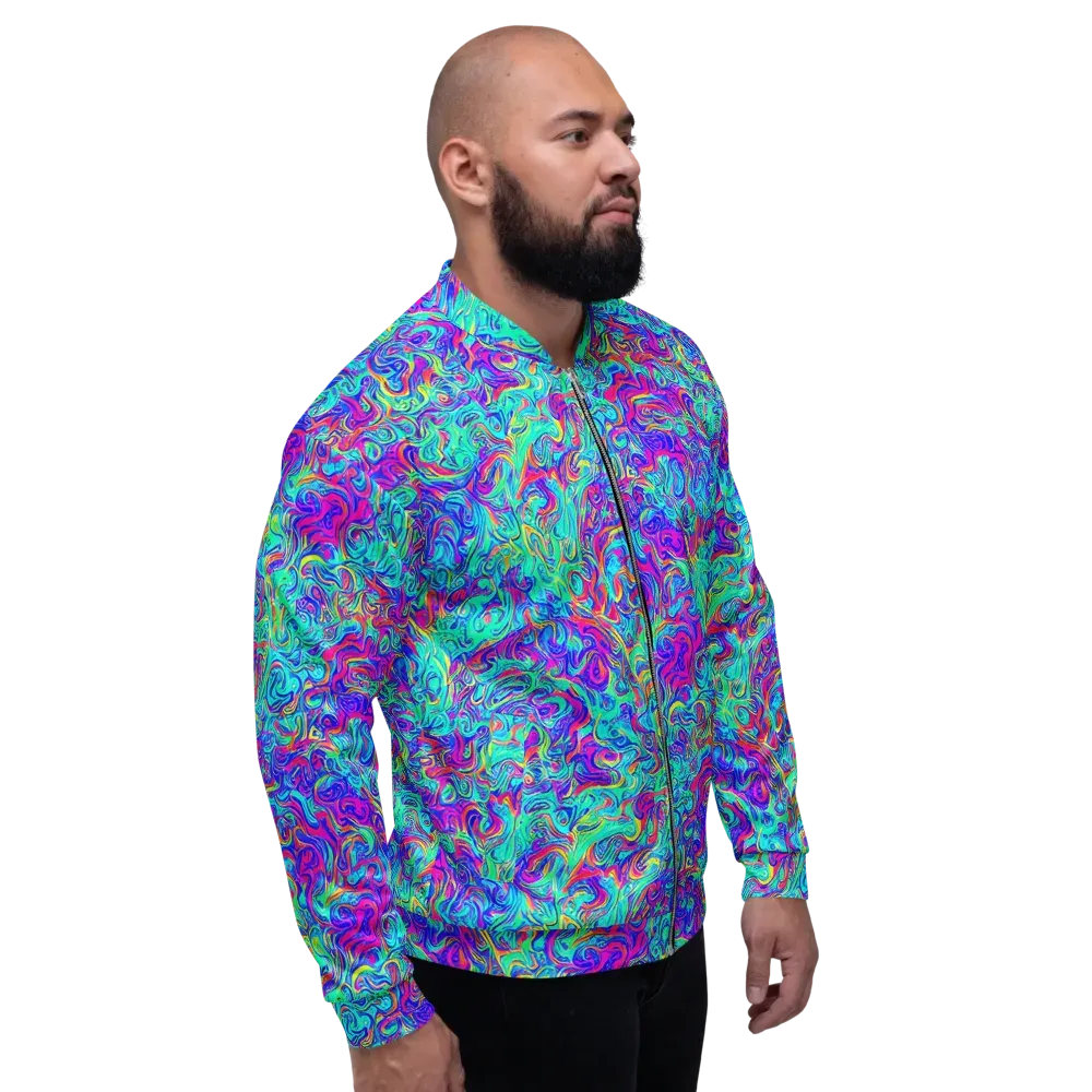 Liquid Pulse on Bomber Jacket — Right