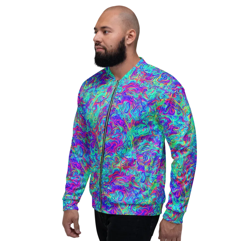 Liquid Pulse on Bomber Jacket — Left