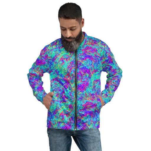 Liquid Pulse on a Bomber Jacket