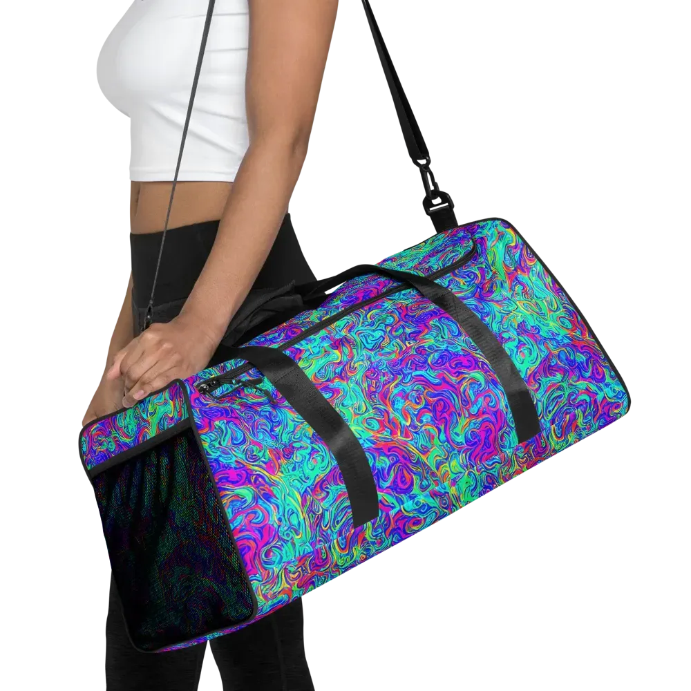 Liquid Pulse on Duffle Bag — Front
