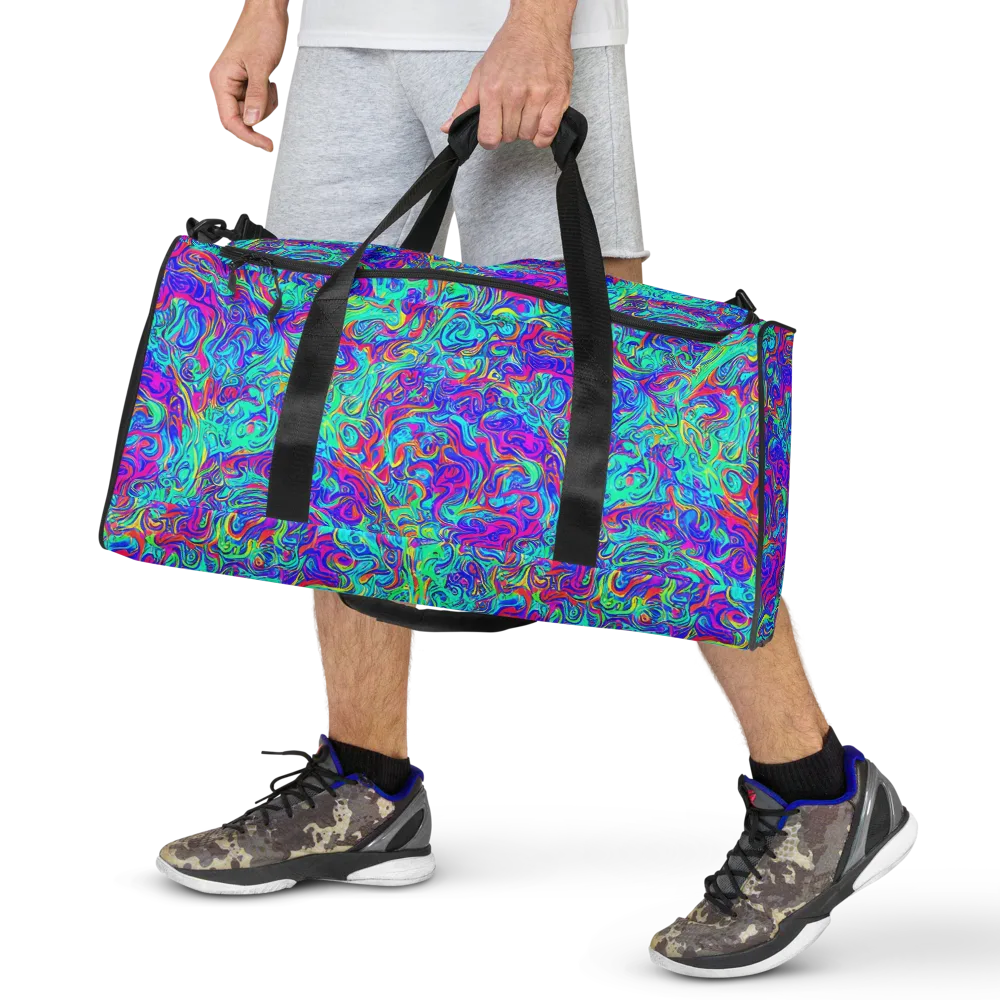 Liquid Pulse on Duffle Bag — Front