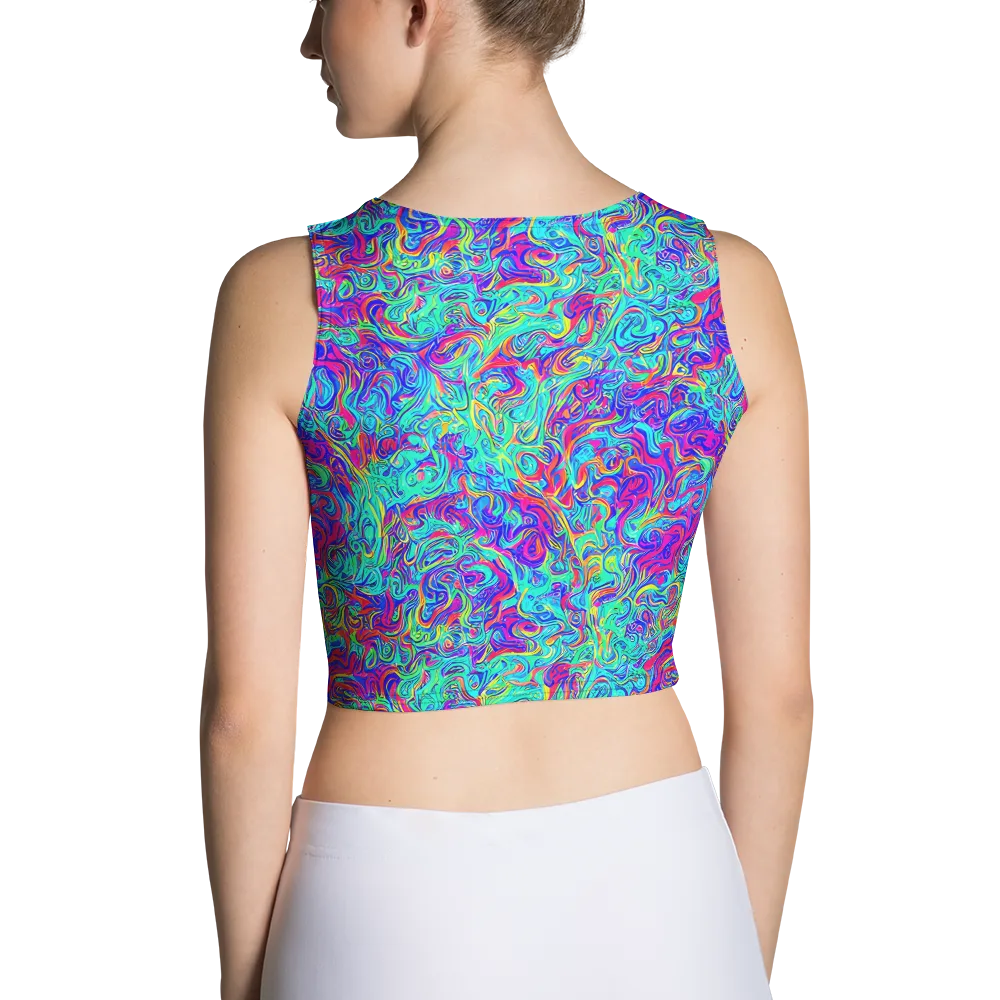 Liquid Pulse on Crop Top — Back