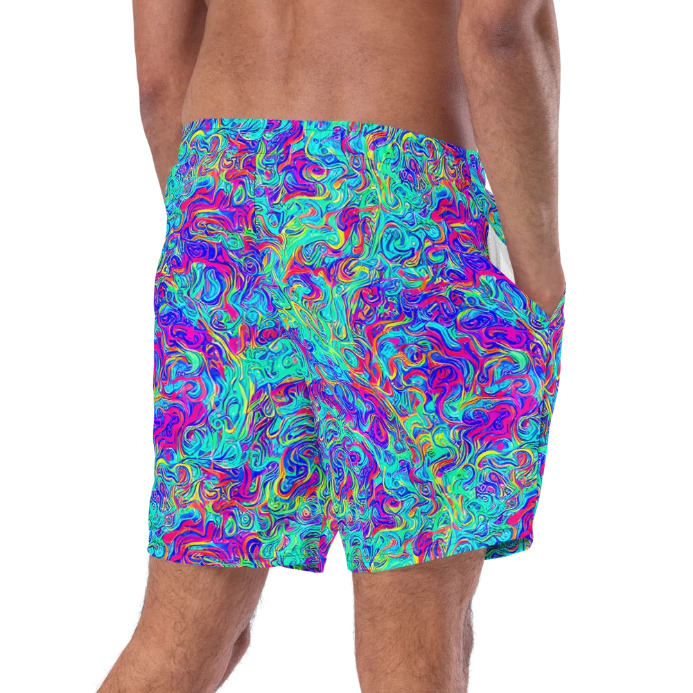 Liquid Pulse on Swim Trunks — Right Back
