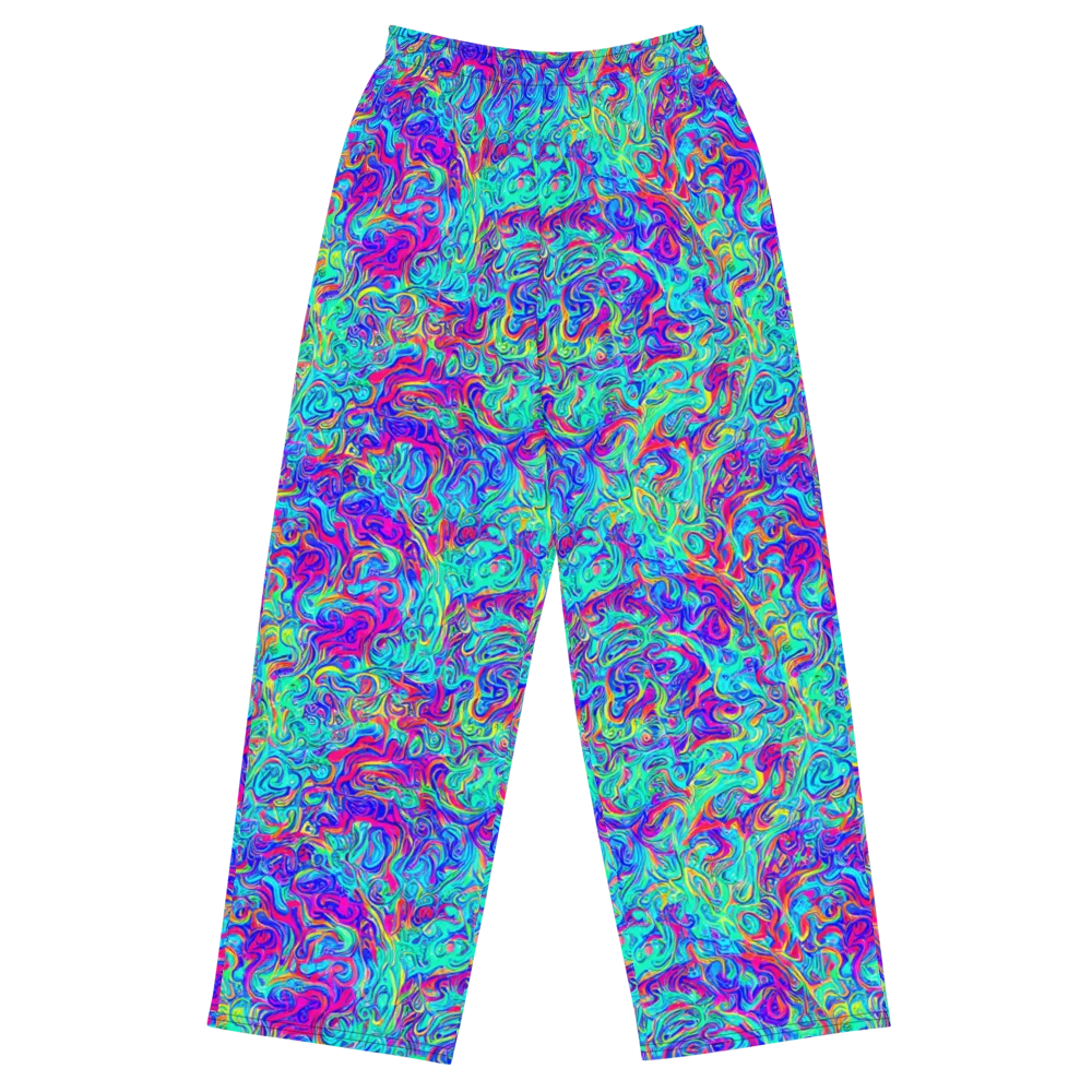 Liquid Pulse on Wide-Leg Pants — Front