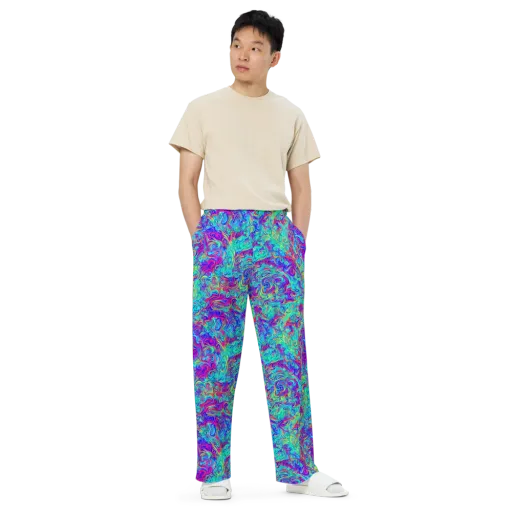 Liquid Pulse on a Wide-Leg Pants