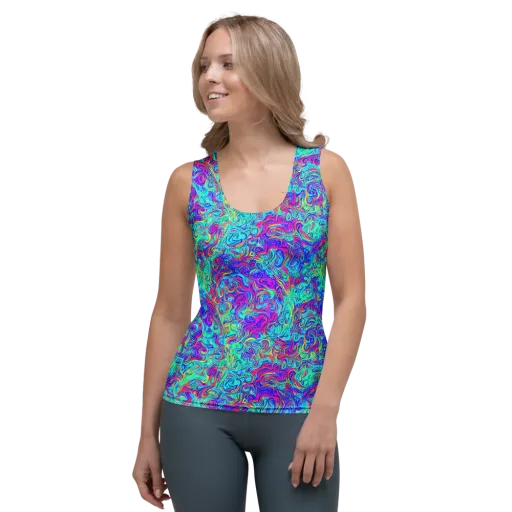 Liquid Pulse on a Women's Tank Top