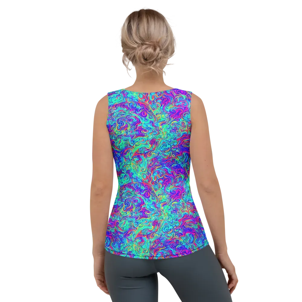 Liquid Pulse on Women's Tank Top — Back