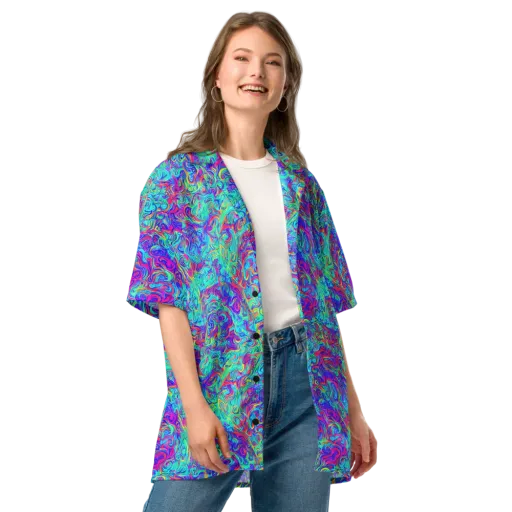 Liquid Pulse on a Button Shirt