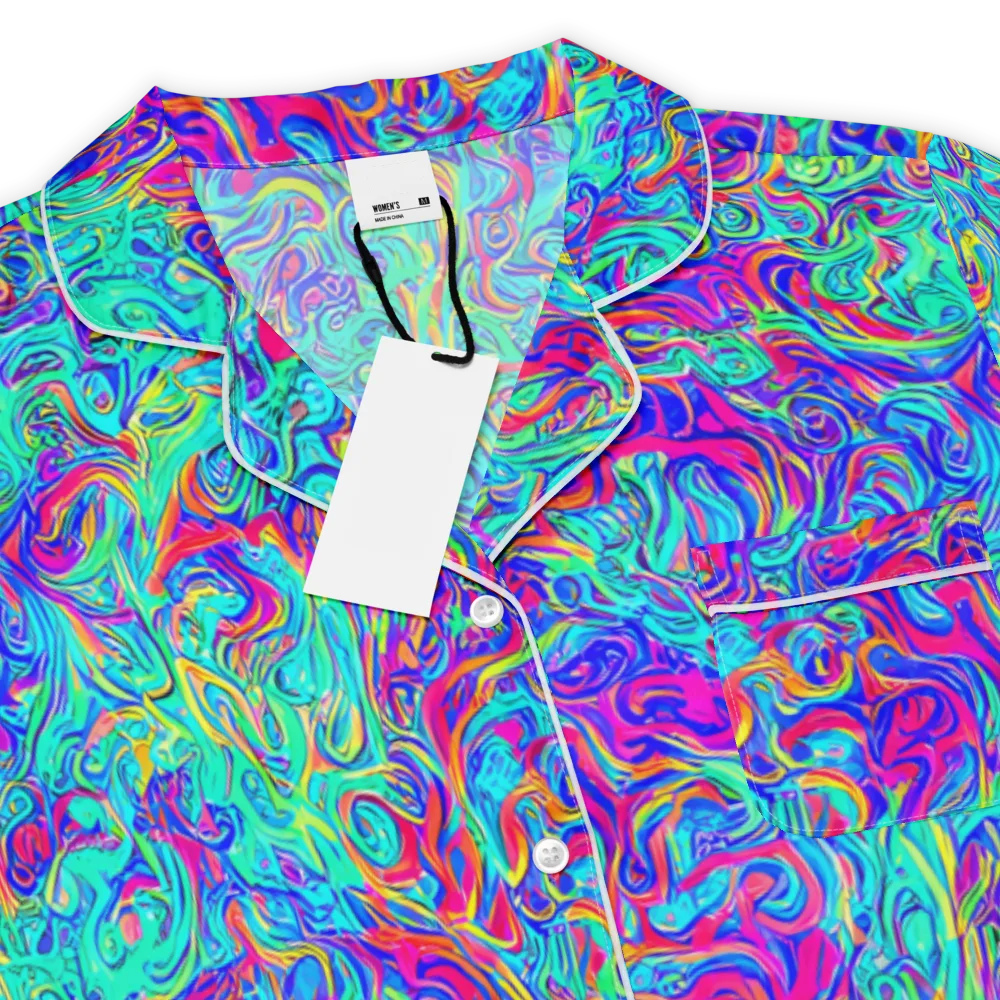 Liquid Pulse on Women's Short Sleeve Pajama Top — Product details