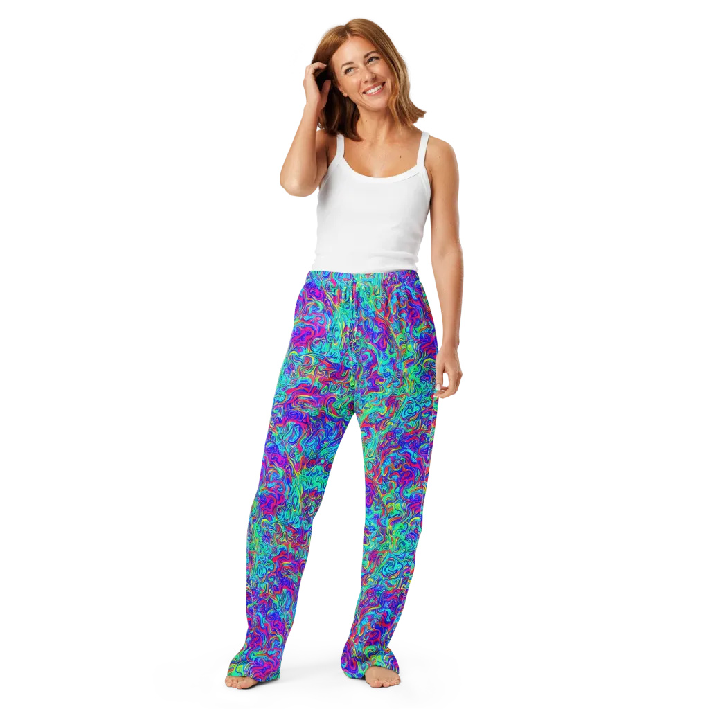 Liquid Pulse on Women's Pajama Pants — Front