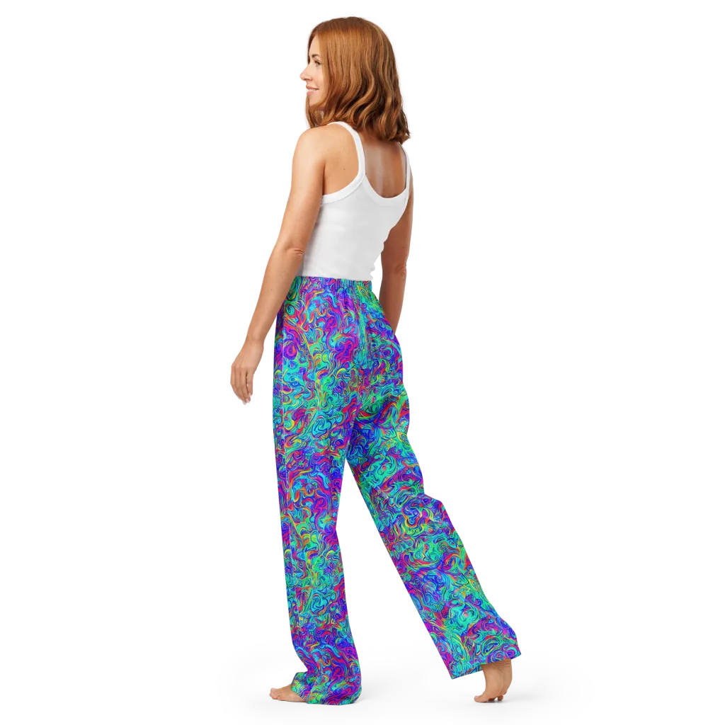 Liquid Pulse on Women's Pajama Pants — Back