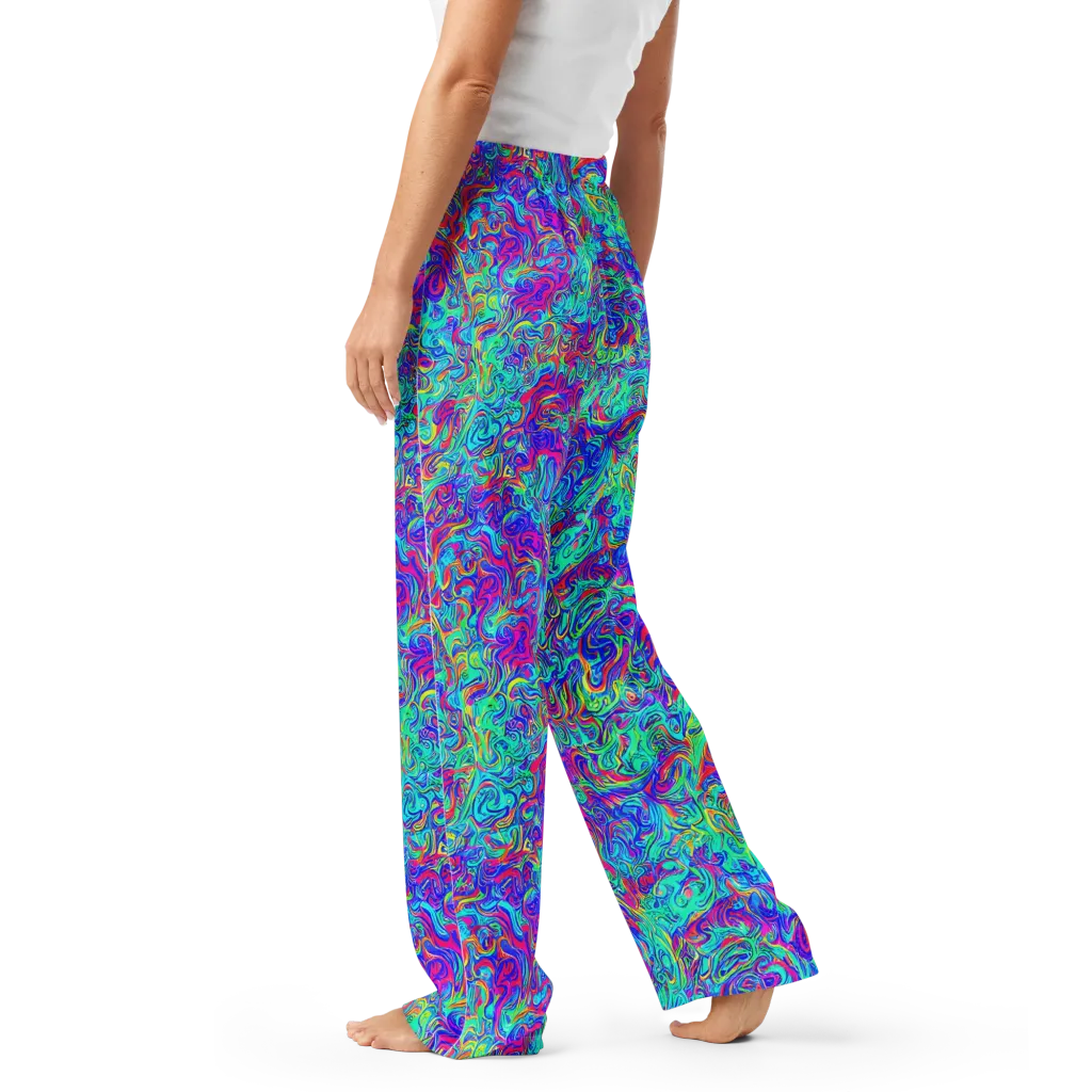 Liquid Pulse on Women's Pajama Pants — Left