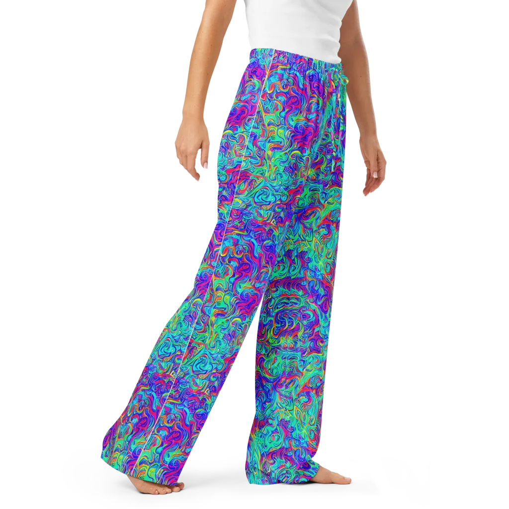 Liquid Pulse on Women's Pajama Pants — Right Front
