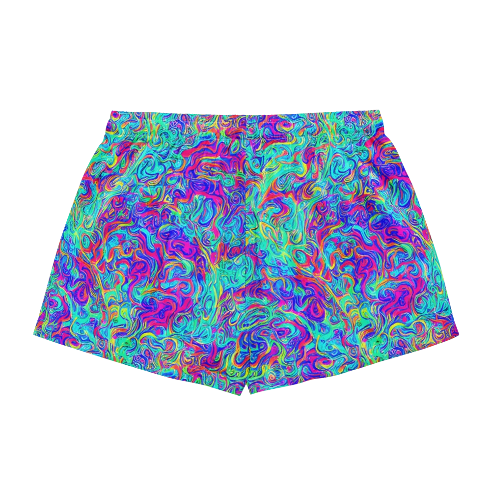 Liquid Pulse on Women's Pajama Shorts — Back